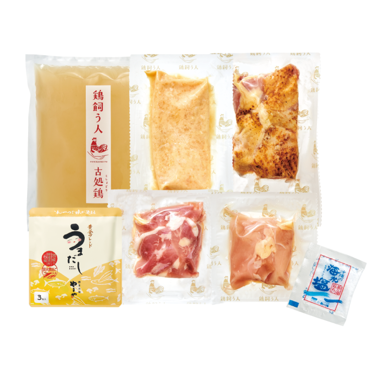 古処鶏水炊き ご家庭用セット3-4人前