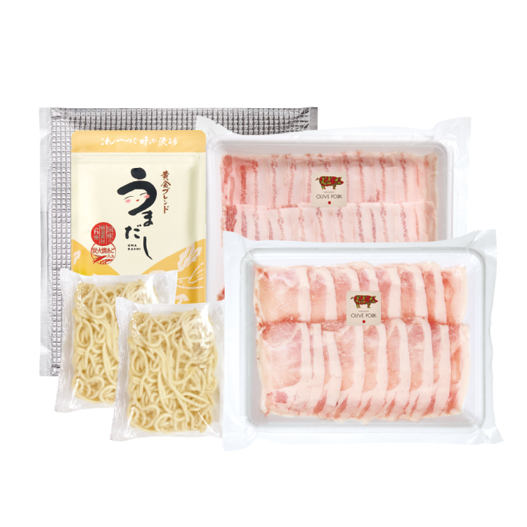 霧島オリーブ赤豚 うまだししゃぶしゃぶセット