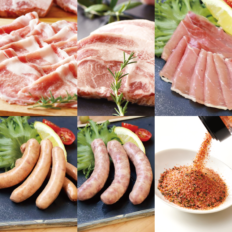 ＜賞味期限間近のため50％OFF＞霧島オリーブ赤豚 バラエティセット
