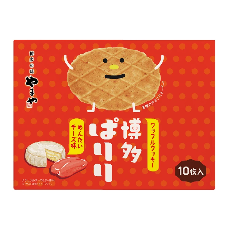 明太チーズワッフルクッキー 博多ぱりり 10枚入