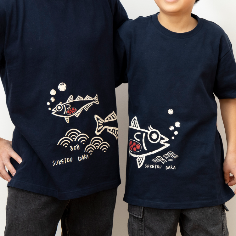 スケトウダラTシャツB・紺/L