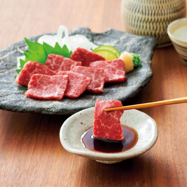 熊本名物 霜降り馬刺し