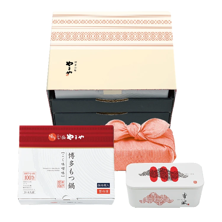 山本秀波の明太子・博多もつ鍋セット(こく味噌味)