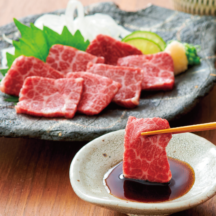 熊本名物 霜降り馬刺し