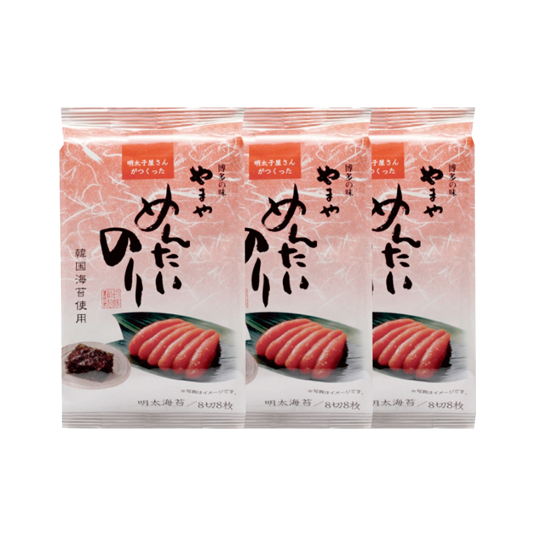めんたいのり8切8枚×3袋 5個セット