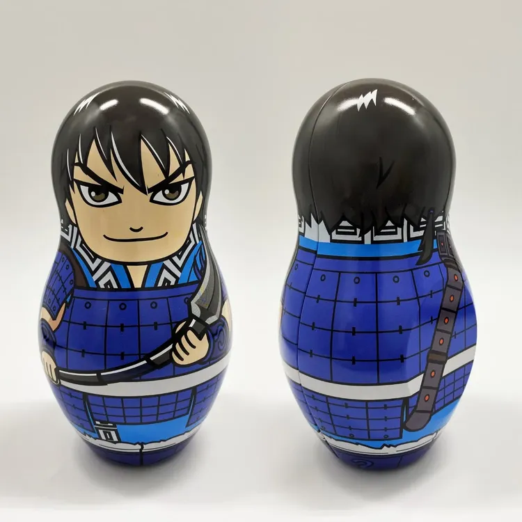 ＼5％OFF！／キングダムコラボデザイン缶 めんたいチーズおかき 信･王騎