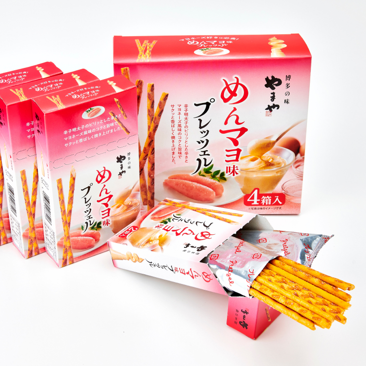 やまや明太マヨプレッツェル4箱入 5個セット