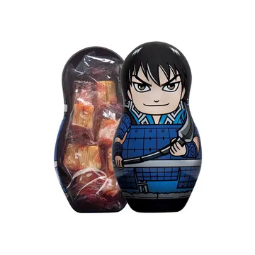 キングダムコラボデザイン缶めんたいチーズおかき 信
