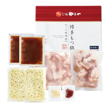 博多もつ鍋 味噌3-4人前もつ肉増量セット