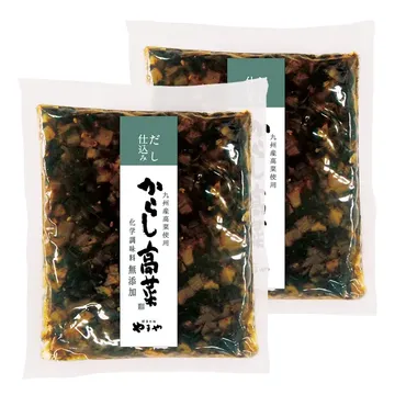 【訳あり20％OFF】からし高菜220g×2個