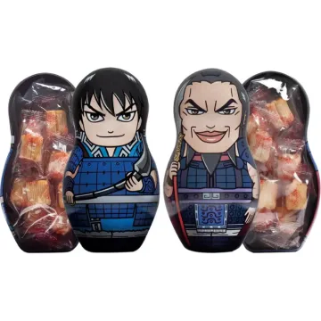 ＼5％OFF！／キングダムコラボデザイン缶 めんたいチーズおかき 信･王騎
