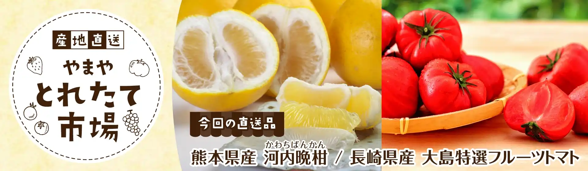 河内晩柑・大島特選フルーツトマト(とれたて市場)