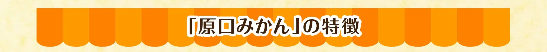 「原口みかん」の特徴