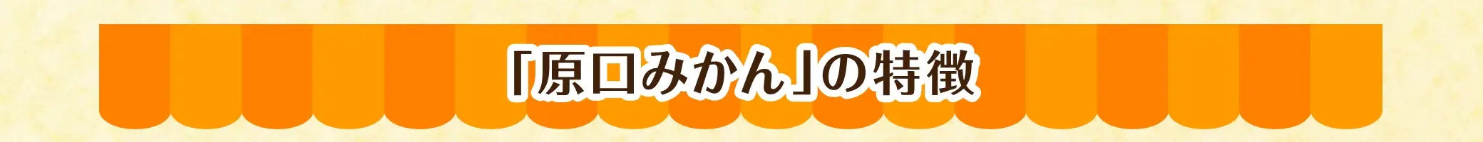 原口みかんの特徴