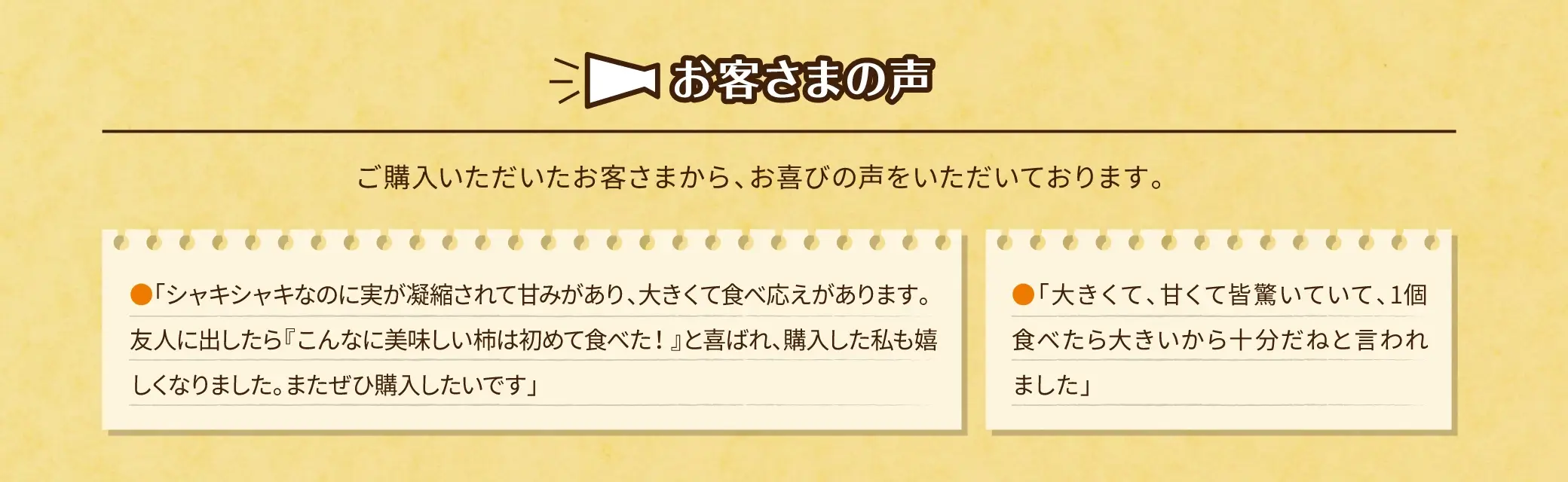 お客様の声