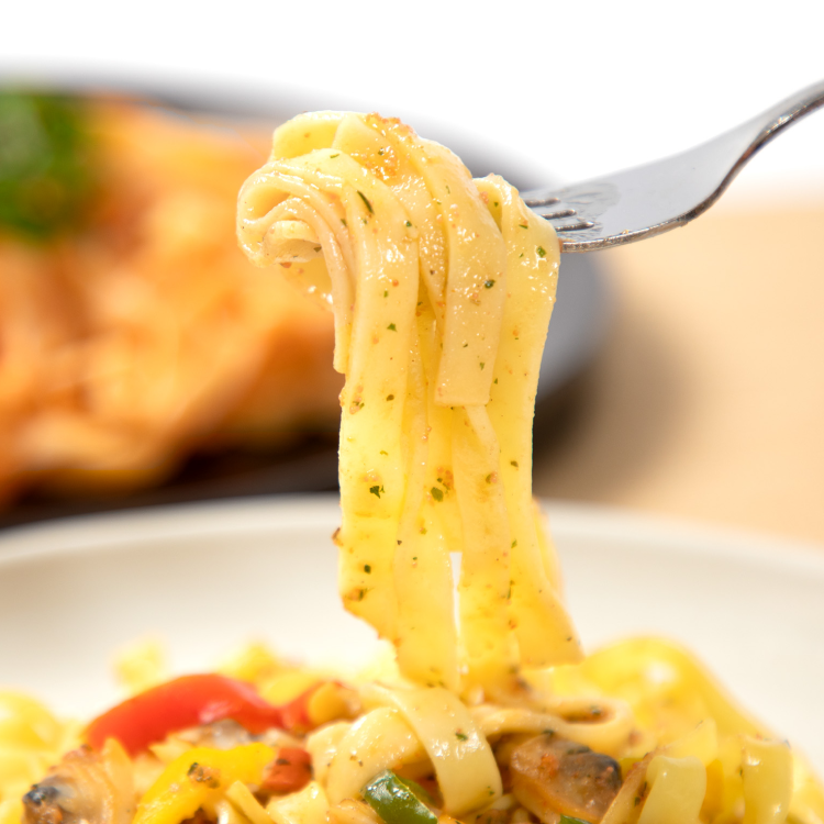 もちもち食感のこだわりの生パスタ
