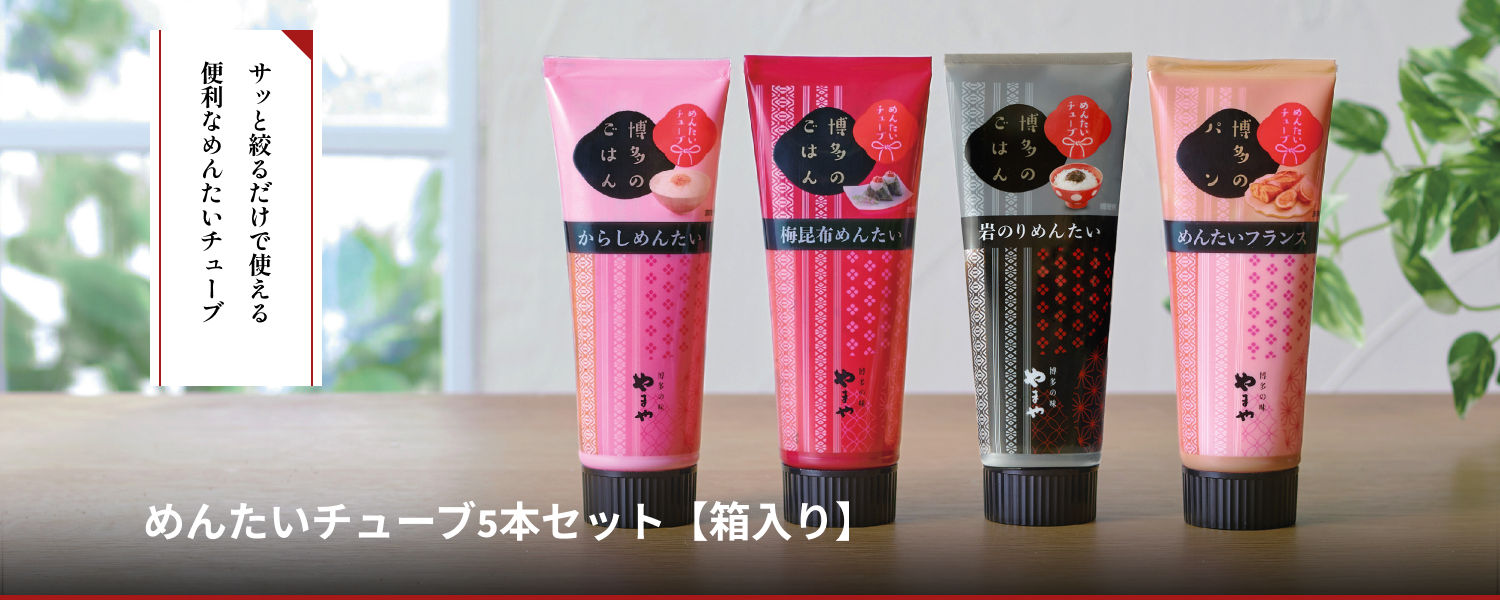 めんたいチューブ 5本セット 箱入り