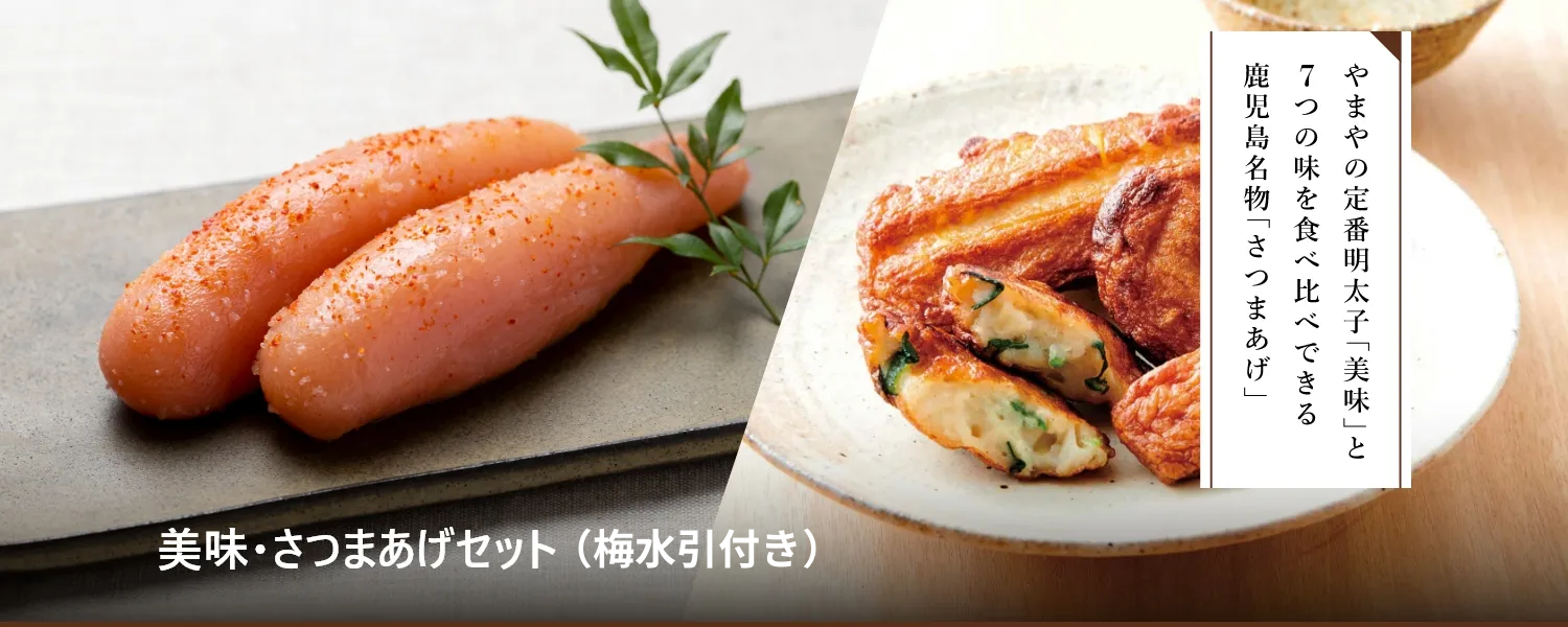 美味・さつまあげセット（梅水引付き）