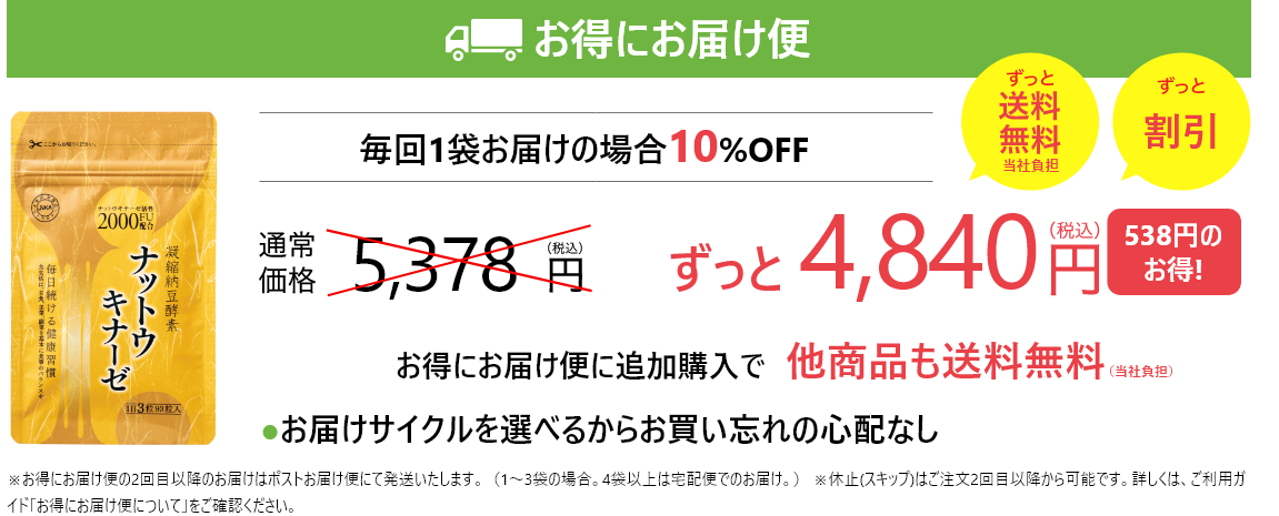 凝縮納豆酵素ナットウキナーゼ｜博多の味 明太子のやまや｜公式通販サイト
