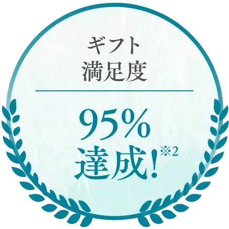 ギフト満足度95%達成！
